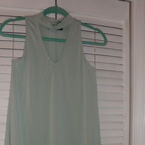 Light green sleeveless dress